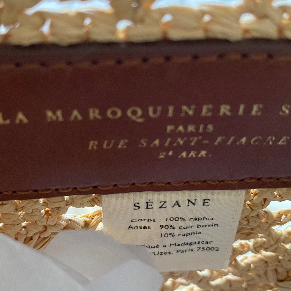Sezane Ralph Raffia Bag NWT - Picture 4 of 10